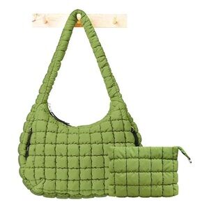 Puffer Crossbody Tote Bag - Hobo Quilted Carryall Tote Bag New